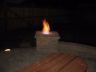 Patio - Flame pillars - Night